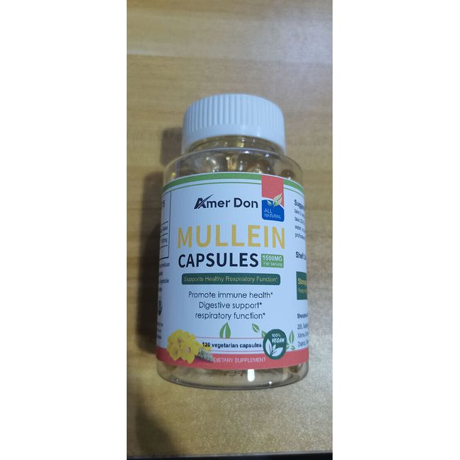 Amer Don Mullein Leaf Herbal Capsules Dietary Supplement Detox Clearance Pills