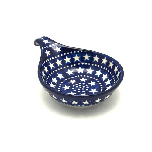 Polish Pottery Spoon/Ladle Rest - Starlight