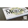 Family Name & Established Date Sign - Lemon Theme Solid Wood