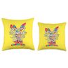 Happy Zombie Jesus Day Easter Bunny Throw Pillow