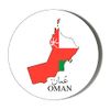 Oman Flag MAP 6 x 70mm Vinyl Stickers