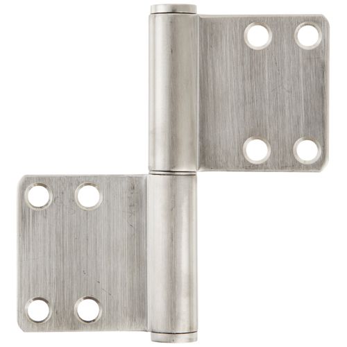 Sugatsune S-6173-2 Lift Off Hinge, Stainless Steel 304, Brushed Finish, 3mm Leaf Thickness, 100mm Open Width, 16mm Pin Diameter, 102mm Height