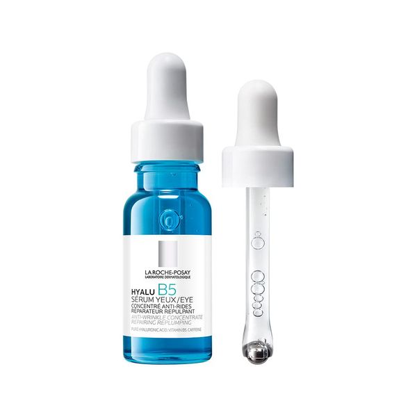 La Roche Posay Hyalu B5 Eye Serum, Regenerating and Plumping Anti-Ageing Serum, for Sensitive Eyes, with Anti-Dark Circles Active Ingredient Complex, Anti-Wrinkle Concentrate, 15 ml