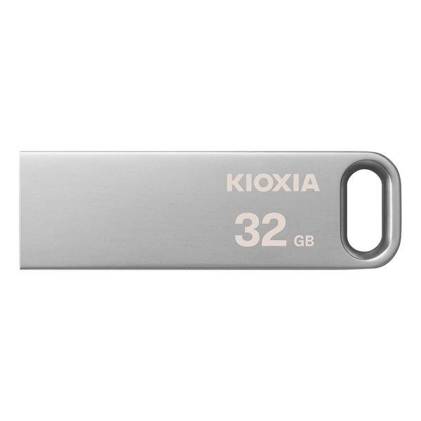 KIOXIA TransMemory U366 USB Flash Memory, 32 GB, USB 3.2 Gen 1, Thin, Stylish, Metallic Body