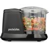 Stainless Steel Electric Vegetable Chopper & Food Processor - 1.5 Cups, Black