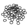sourcing map Split Lock Washer, M3 304 Stainless Steel Spring Lock Washer 50pcs, Black