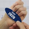 Personalized Custom 1 Line 2020 Candidate Double-Sided Oval Nail File Emery Board Set 4 Pack