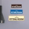 Standard Fitting Room Sign (Black) - Large
