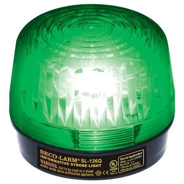 Seco-Larm Enforcer Xenon Strobe Light, 12VDC, Green Lens (SL-126Q/G)