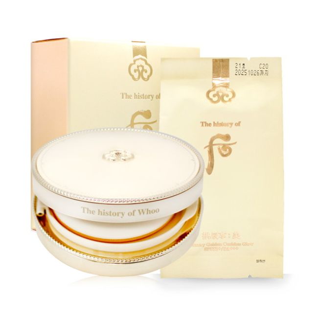 [The Whoo] The Who Gongjinhyang Mi Luxury Golden Cushion No. 21 13g (Original + Refill)