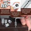 100Pcs M6x15 Threaded Inserts for Wood, Threaded Inserts, Insert Nuts, Insert for Wooden Furniture