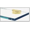 CRL FA12SB Satin Brass Rounded Interior Shower Shelf Clamp