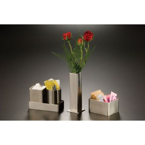 American Metalcraft SSPT5 Stainless Steel Square Sugar Cube Holder, 2" Sq., Satin Finish,Silver