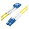OS2 LC to LC Duplex Fiber Patch Cable, Singlemode Jumper, 1-meter(3.3ft)