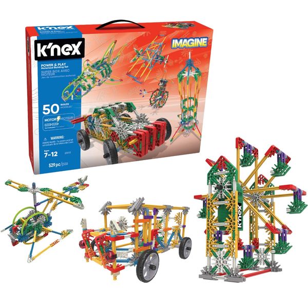 K'NEX Imagine Power and Play Motorized Building Set 529 Pieces Ages 7 and Up Construction Educational Toy