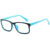 Boolavard Blue Light Blocking Glasses Square Nerd Eyeglasses Frame Anti Blue Ray Computer Game Glasses (Blue)