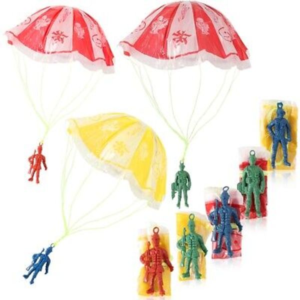 1/3/5/10Pcs Tangle Free Throwing Kids Toy Parachute Man with Large Parachute Toy