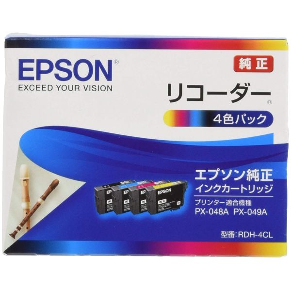 Genuine Epson RDH-4CL Ink Cartridge Recorder 4 Color Pack