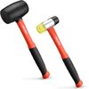 ValueMax Rubber Mallet 16oz Fiberglass Handle With Soft Grip Solid Head 2 Piece