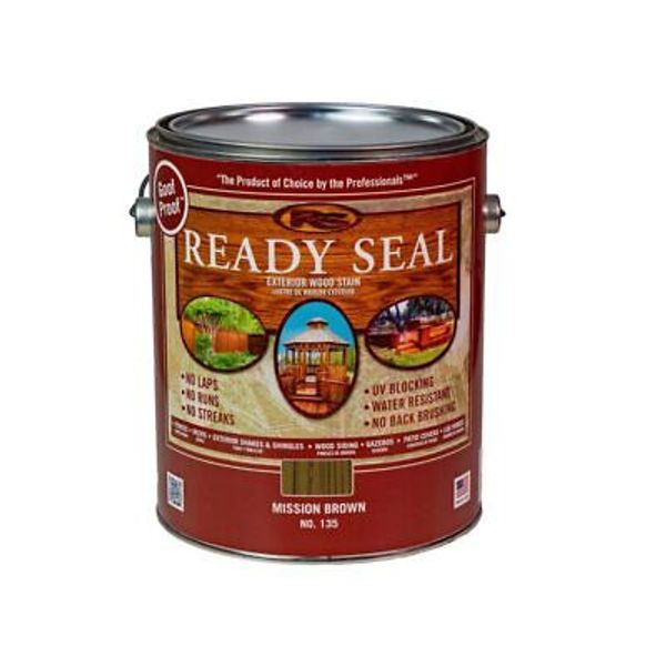 1 gal 135 Mission Brown Exterior Stain and Sealer For Wood