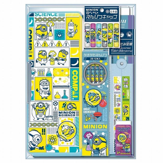 Showa Note Minions Gift Set Stationery Set Crystal Case Type 950520M01