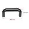 sourcing map Bakelite Plastic Bumper Handle M8 Hole Centre for Industrial Machines Black