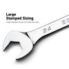 Capri Tools 14 mm Angle Open End Wrench, 30° and 60° angles, Metric