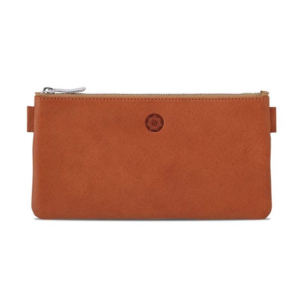 Sonnenleder "Busch" High Quality Leather Pencil Case, Color: Nature, Genuine Leather * Made in Germany