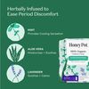 THE HONEY POT - Herbal Overnight Pads - 12 Count