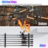 Fishing Rod Rack Vertical Holder Horizontal Wall Mount Boat Pole Stand Storage
