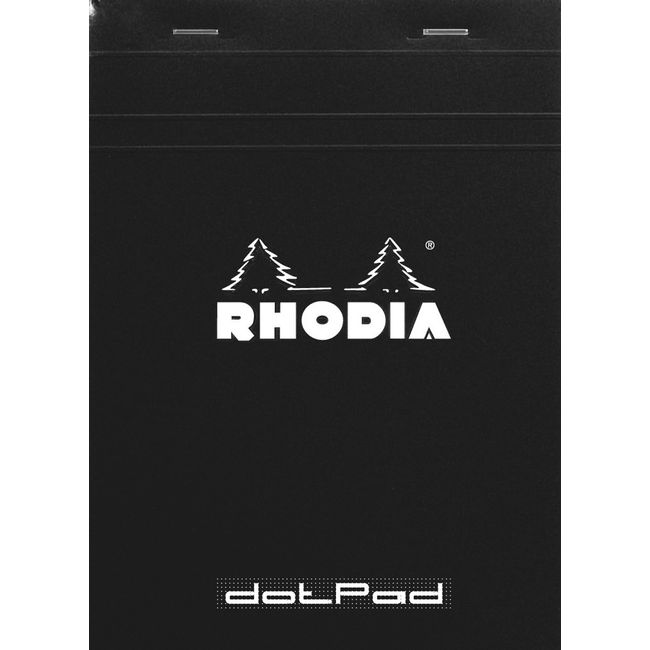 Rhodia Notebook Dot Pad No. 16 | Dot Ruled | Black | cf16559