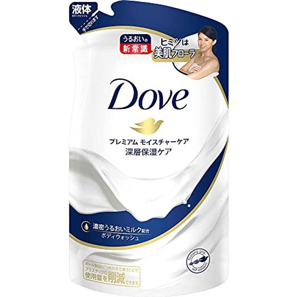 Dove Body Wash Premium Moisture Care Refill, 12.2 oz (360 g), Set of 2