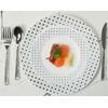 120PCS Plastic Dinnerware Silver Plastic Plates Spoons Forks & Knives for Party