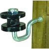 Field Guardian Wood Post Screw-in Corner Polyrope Insulator, Black