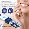 Medium Toothbrushes Multipack, Flossing Toothbrush, Silver Particles Against Bacteria, Multi-Colour, Royal Denta