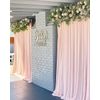 Peach Curtain Backdrop 5ft x 10ft Chiffon Sheer Backdrop Curtain Wedding Drape