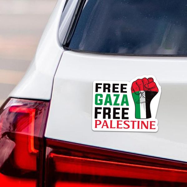 Support Palestine Car Magnet - Stand with Palestine Vehicle Magnet - Free Palestine Flag Car Magnet - Solidarity Palestine Car Accessory, VP3939-6" x 5"