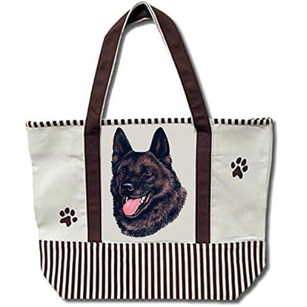 Schipperke Pet Heavy Duty Canvas Shopping Tote