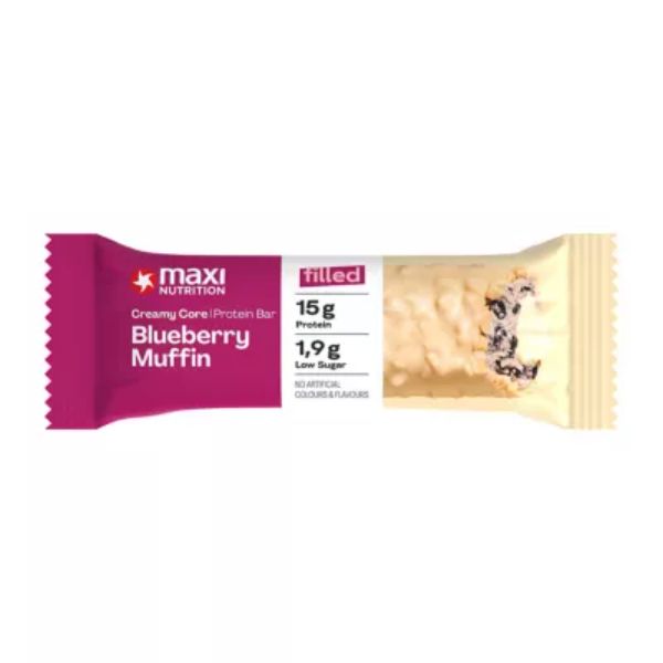 Maxi Nutrition Creamy Core Blueberry Muffin Protein Bar 45G 12S