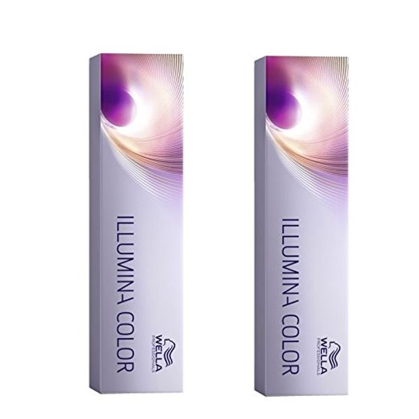 Wella Illumina Colour 8 Light Blonde Pur 60 ml, Pack of 2