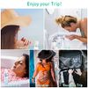 10 Pcs Clear Travel Bottles, 60ml Empty Travel Bottles, Travel Bottles for Toiletries, Flip Cap Plastic Bottles for Travel, Refillable Travel Bottles with Funnels and Labels for Travel or Cosmetic
