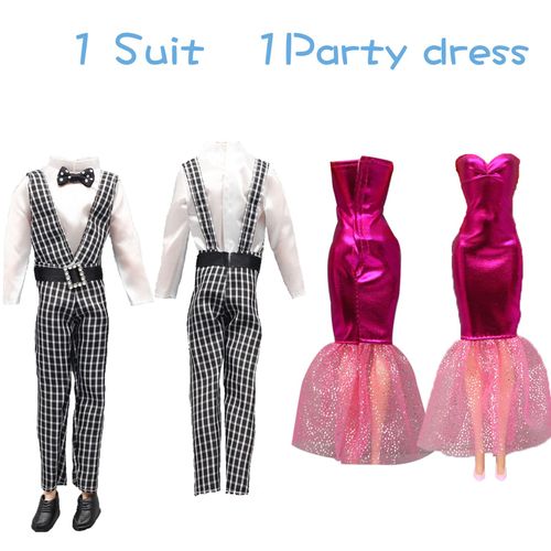 27 PCS Doll Clothes and Accessories for 11.5 Inch Girl Doll and 12 Inch Boy Doll Include 7 Boy Outfits 7 Girl Outfits 3 Pair of Boy Shoes 10 Pair of Girl Shoes Random Style