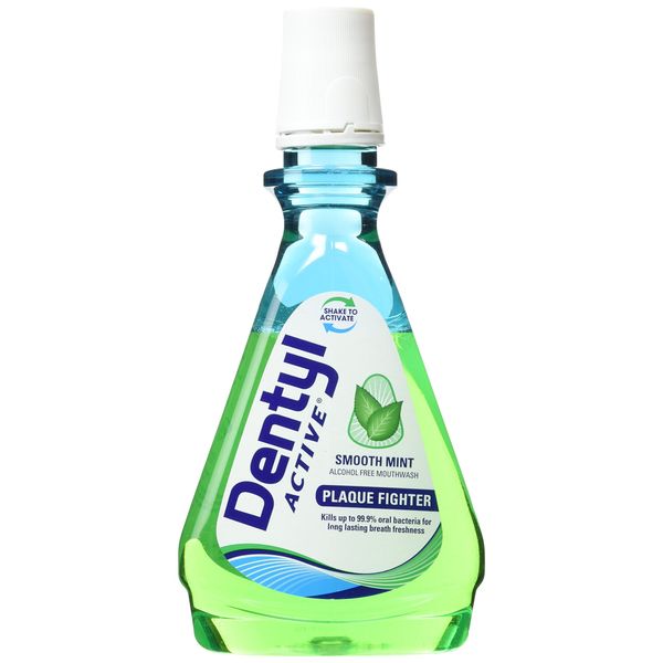 Dentyl Active Mouthwash Plaque Fighter, Smooth Mint, 500ml