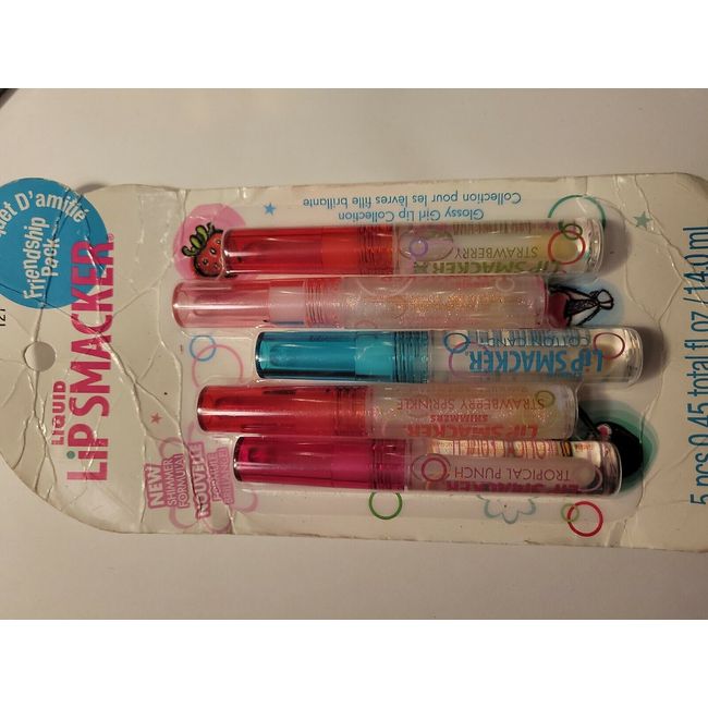 BONNE BELL LIQUID LIP SMACKER GLOSSY GIRL LIP  COLLECTION  FRIENDSHIP PACK