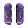 eXtremeRate Clear Atomic Purple Joy con Handheld Controller Housing with Full Set Buttons, DIY Replacement Shell Case for Nintendo Switch Joycon & Switch OLED Joy con - Console Shell NOT Included