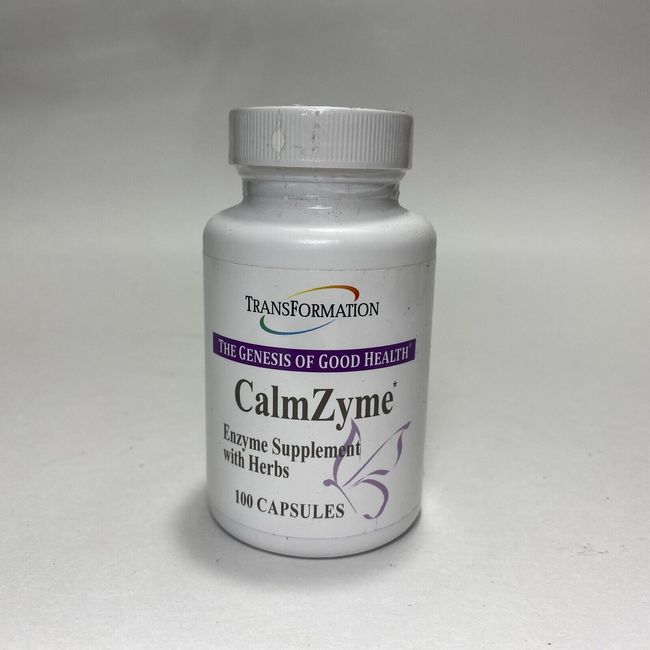 Transformation Enzymes CalmZyme Enzymes Supplement with Herbs 100 Capsules