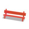 Peco LK-26 OO Gauge Platform Seats (Red)(Pack 12)
