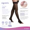 SIGVARIS Women's EVERSHEER 780 Open Toe Compression Pantyhose 30-40mmHg