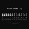 Apres Gel-X Natural Stiletto Long Tips Box 14 Sizes 600pc