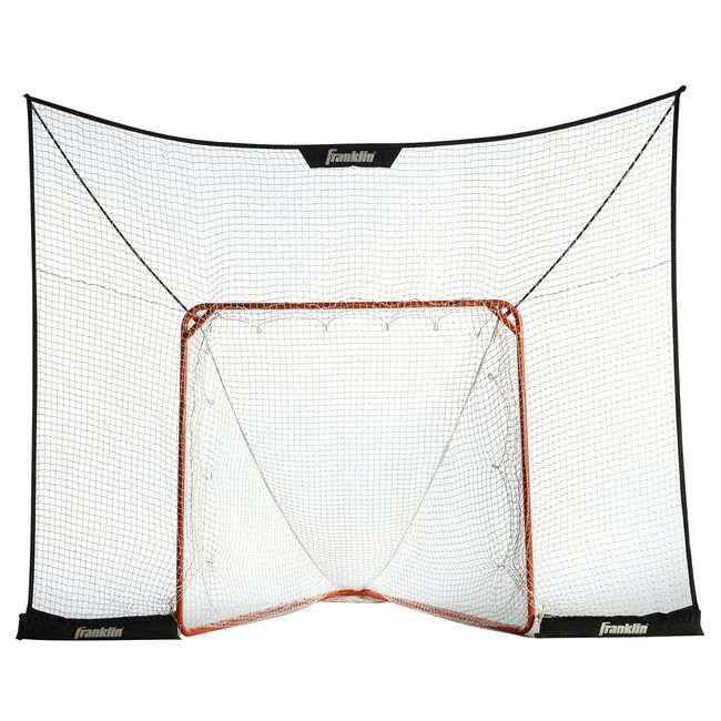 Franklin Sports Lacrosse Backstop Net - Lax Goal Backstop Net for Shooting Training + Practice - Extra Large Durable Net - 12' x 9'